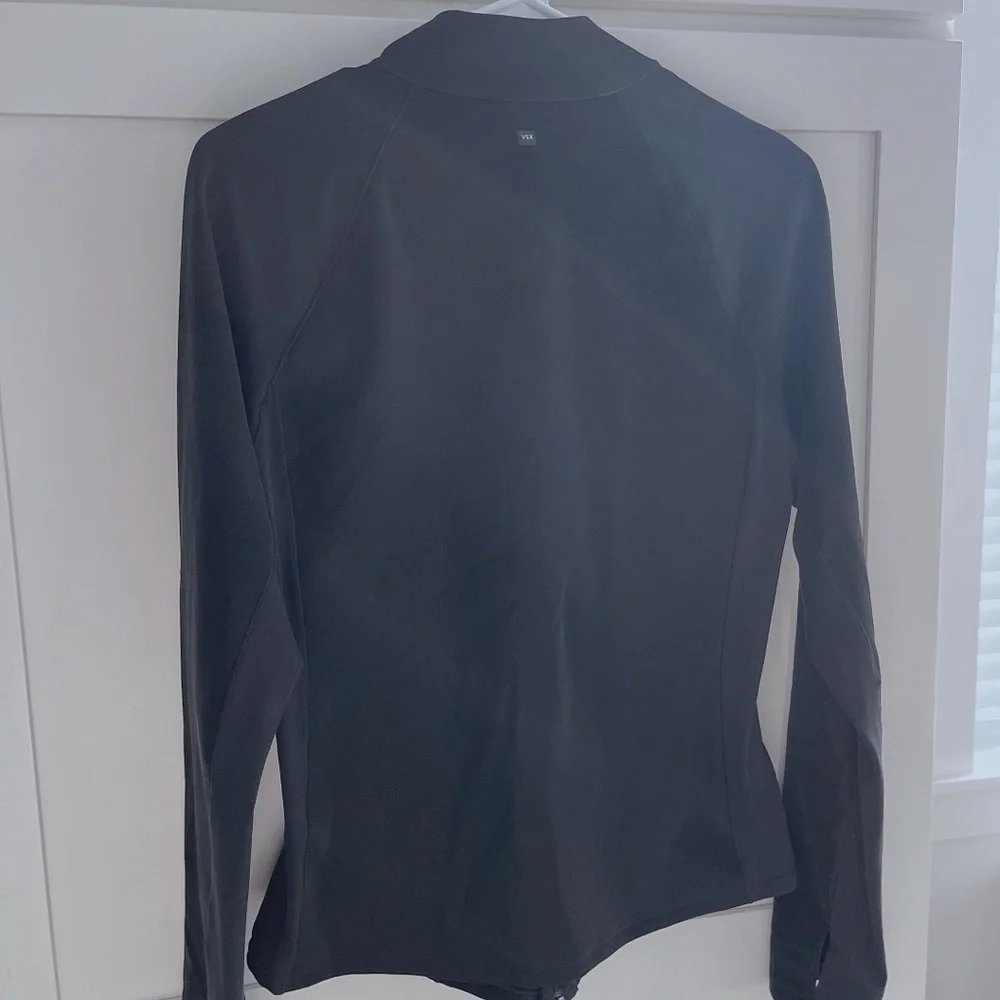 Victoria's Secret Suede Effect Vegan Leather Full Zip Active Jacket - Picture 3 of 6